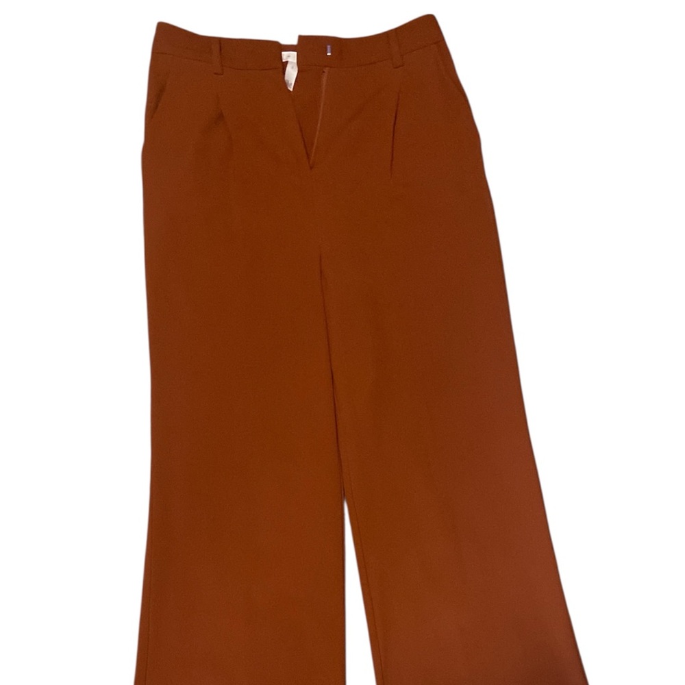 Leith Wide Leg Pants in Rust